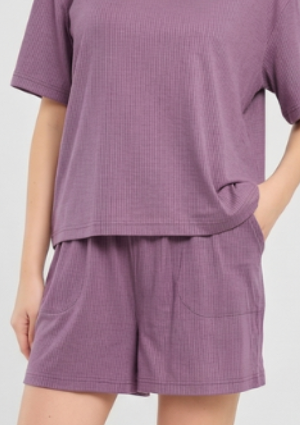 Piżama Damska Purple Breeze, Fioletowy, M-XXL