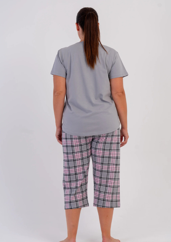 Piżama Damska Vienetta Grey Teddy, Szary, r. 1XL-4XL
