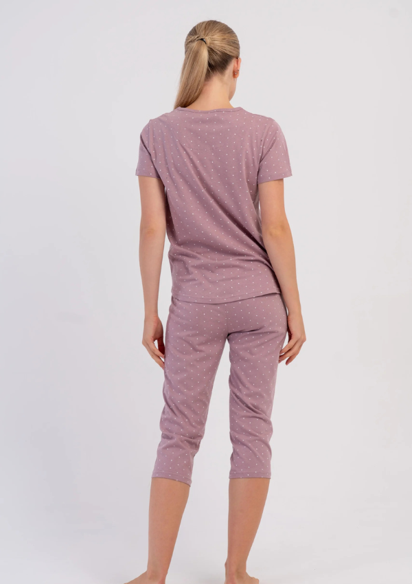 Piżama Damska Vienetta Heather Teddy, Różowy, r. M-XXL