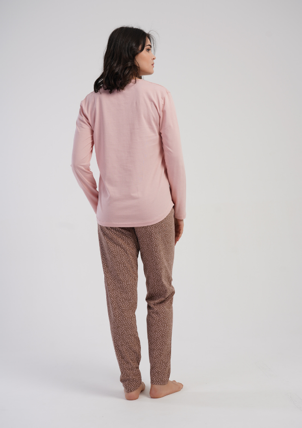 Piżama Damska Vienetta Soft Beauty, Różowy, r. 1XL-4XL