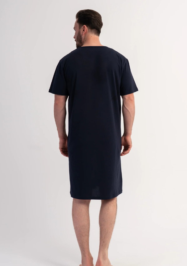 Koszula męska Vienetta Holiday Escape, Granatowy, r. L-XXXL