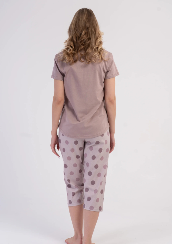 Piżama Damska Vienetta Rosy Dots, Różowy, r. L-XXL