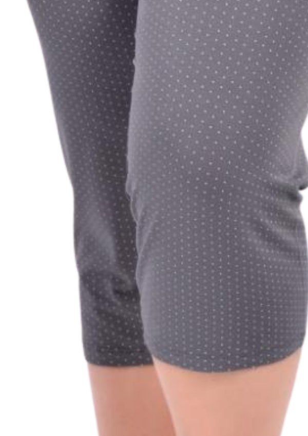 Piżama damska Grey Dots Comfort, Szary, r. 2XL-5XL