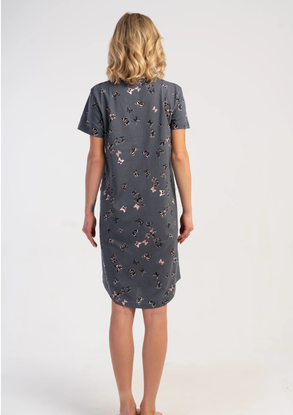 Koszula Nocna Vienetta Graphite Breeze, Szary, r. M-XXL