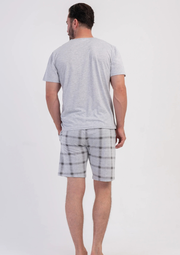 Piżama Męska Vienetta Home Relax, Szary, r. M-XXL