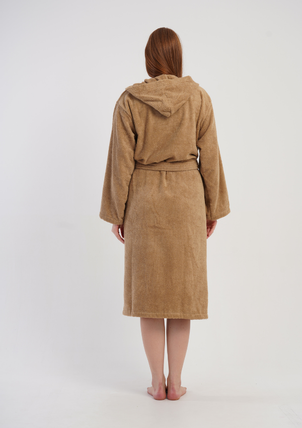 Szlafrok damski Vienetta Carmel Dreams, Brązowy, r. M-XL