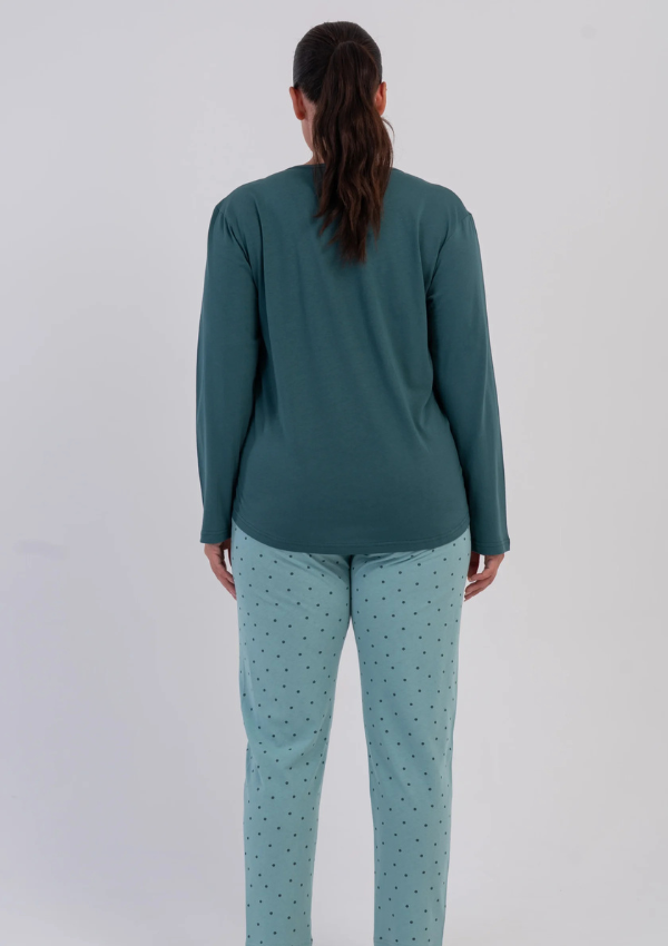 Piżama Damska Vienetta Deep Teal, Zielony r. 1XL-4XL