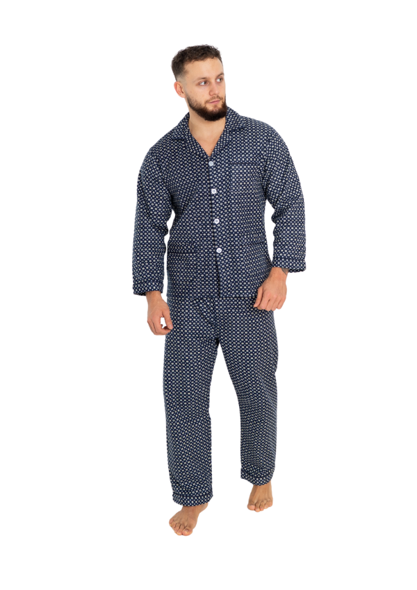 Piżama Męska Rayon Classic, Czarny, r. M- 3XL