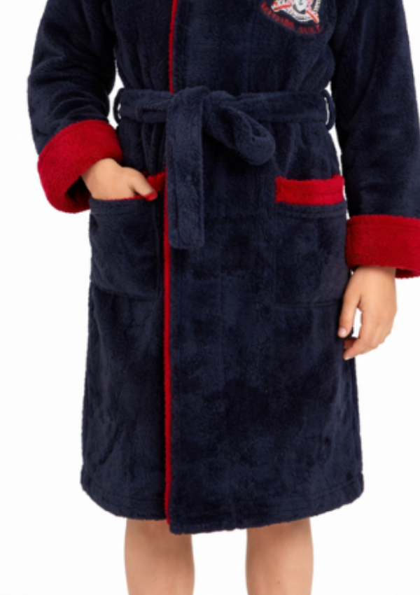Szlafrok chłopięcy, Navy Cozy Robe, r. 134- 164