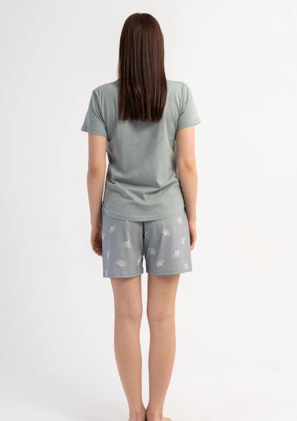 Piżama Damska Vienetta Sage Breeze, Szary, S -XL
