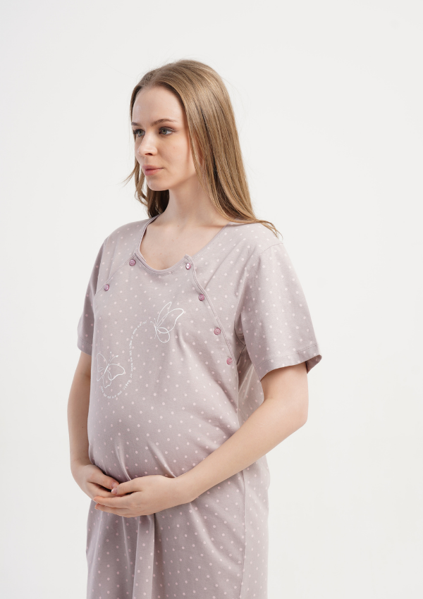 Koszula do Karmienia Vienetta Soft Mama, Beżowy, r. S-XL