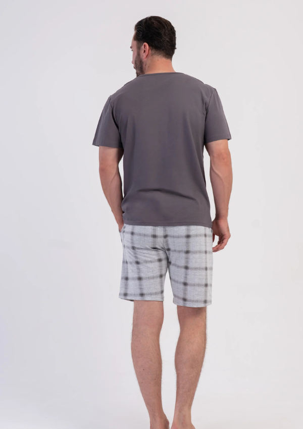 Piżama Męska Vienetta Home Relax, Szary, r. M-XXL