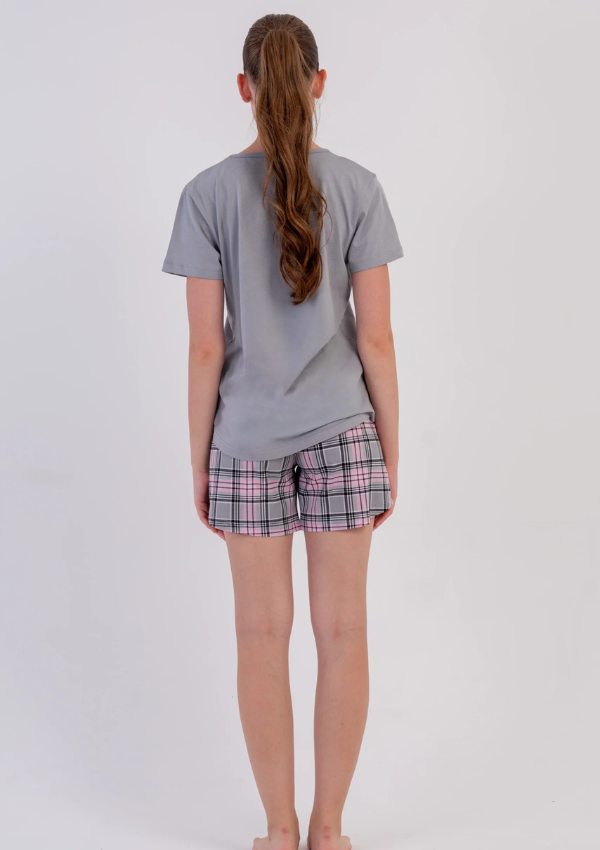 Piżama Damska Vienetta Blush Teddy, Szary, S-XL