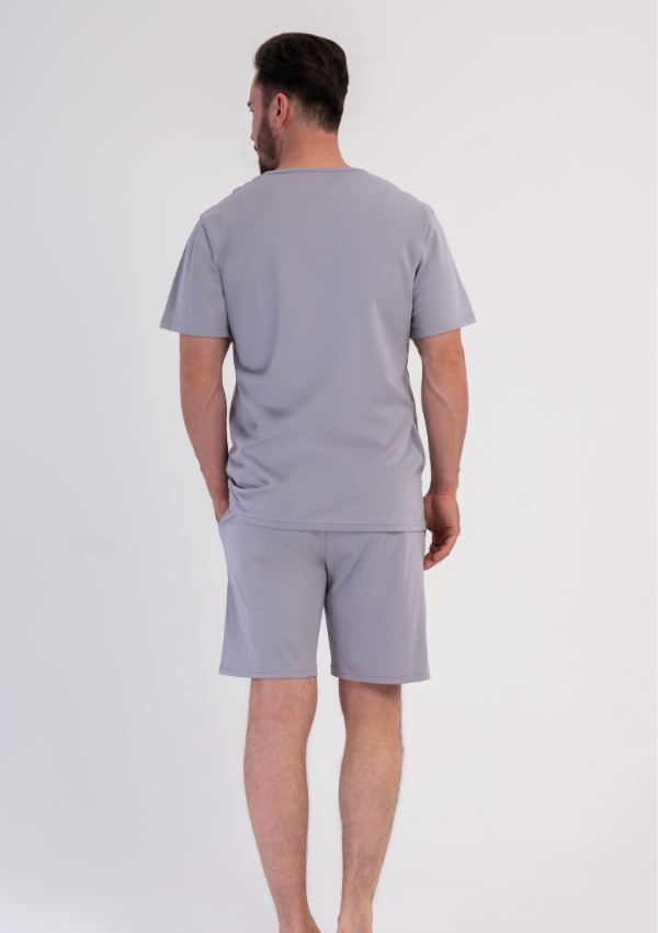 Piżama Męska Vienetta Broccoli Power, Szary, r. S-XL