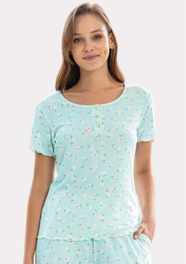 Piżama Damska Mint Harmony, Zielony, r. M-XXL