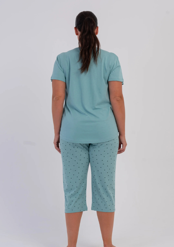 Piżama Damska Vienetta Aqua Sweet, Turkusowy, r. 1XL-4XL