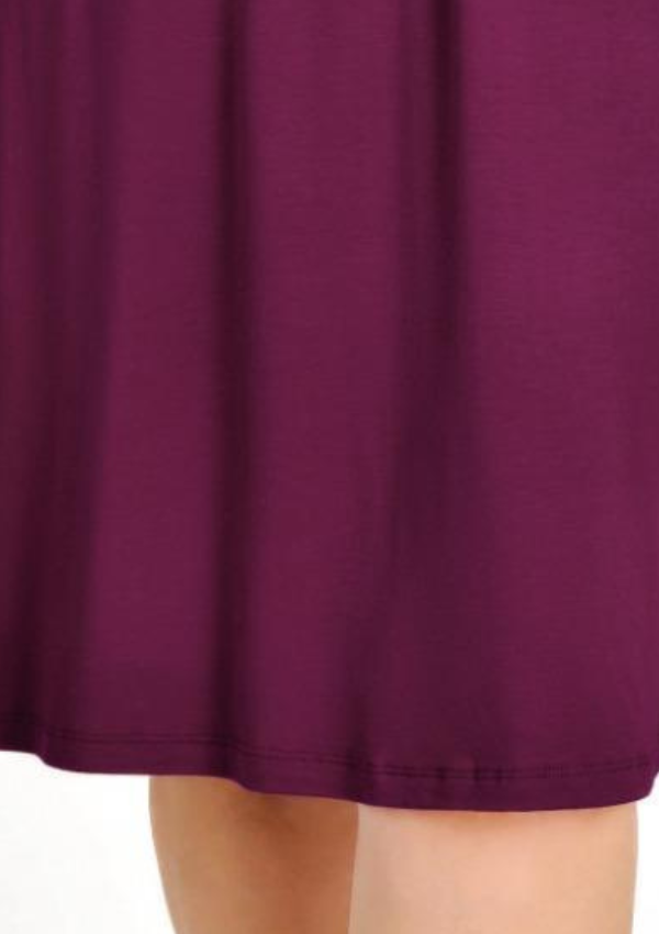 Koszula Nocna Plum Elegance, Fioletowy, r. 2XL - 5XL