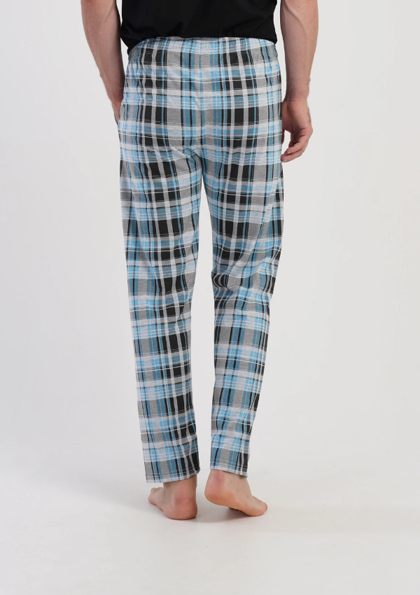 Spodnie męskie Vienetta Blue Check, Niebieski, r. M-XXL