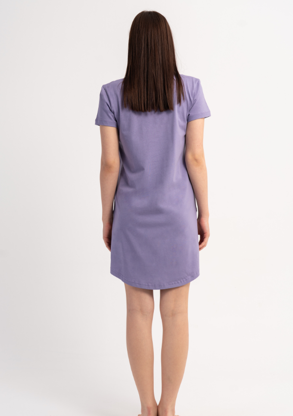 Koszula Nocna Vienetta Lavender Dream, Lawendowy, r. M-XXL