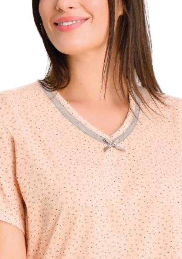 Piżama Damska Pink Grey Comfort, Różowy, r. L-3XL