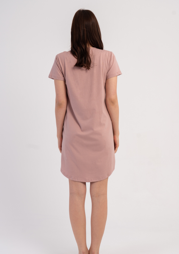 Koszula Nocna Vienetta Pink Heart, Różowy, r. M-XXL