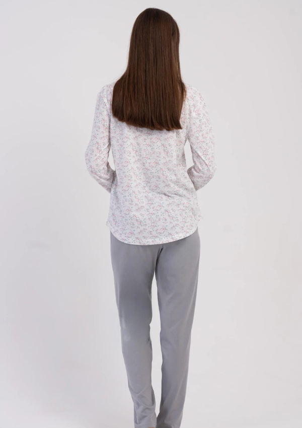 Piżama Damska Ivory Blossom, Biały r. M-XXL