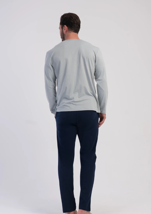 Piżama Męska Vienetta Navy Urban, Szary r. M-XXL