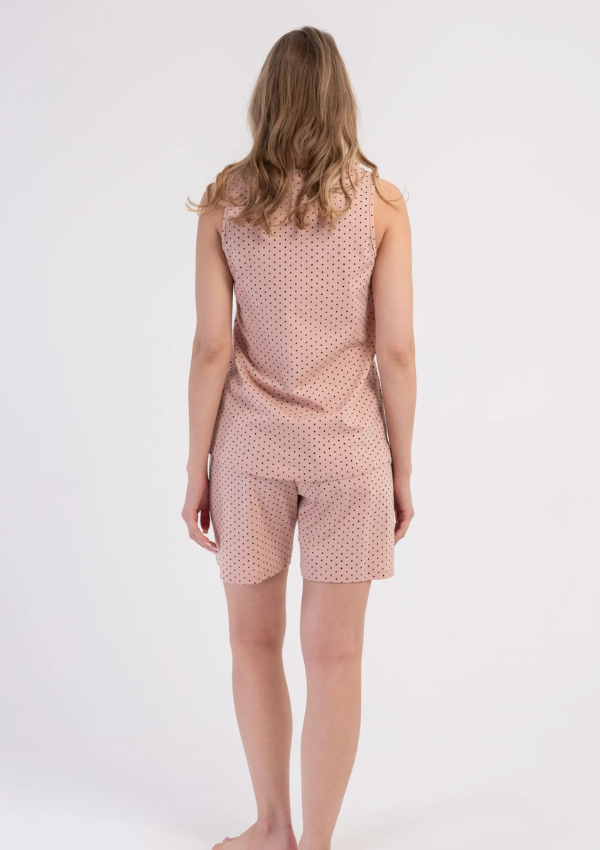 Piżama Damska Blush Dots, Różowy, S -XL