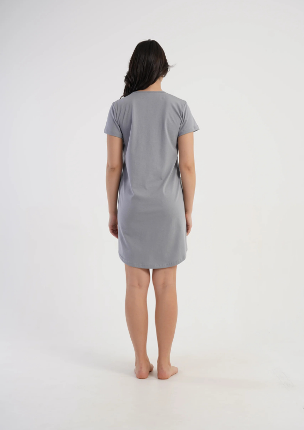 Koszula Nocna Vienetta Grey Ease, Szary, r. L-XXL