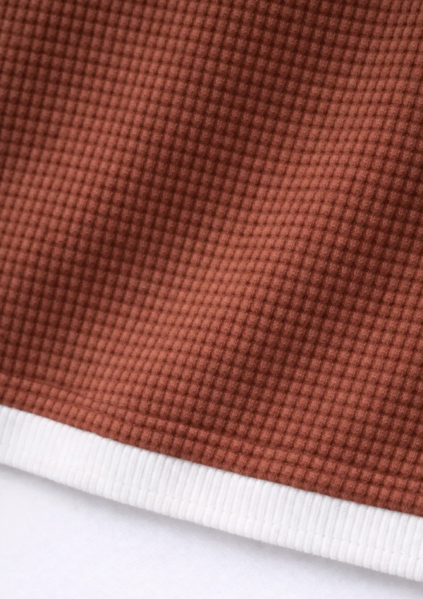 Piżama Damska Chocolate Waffle Set, Brązowy, M-XL