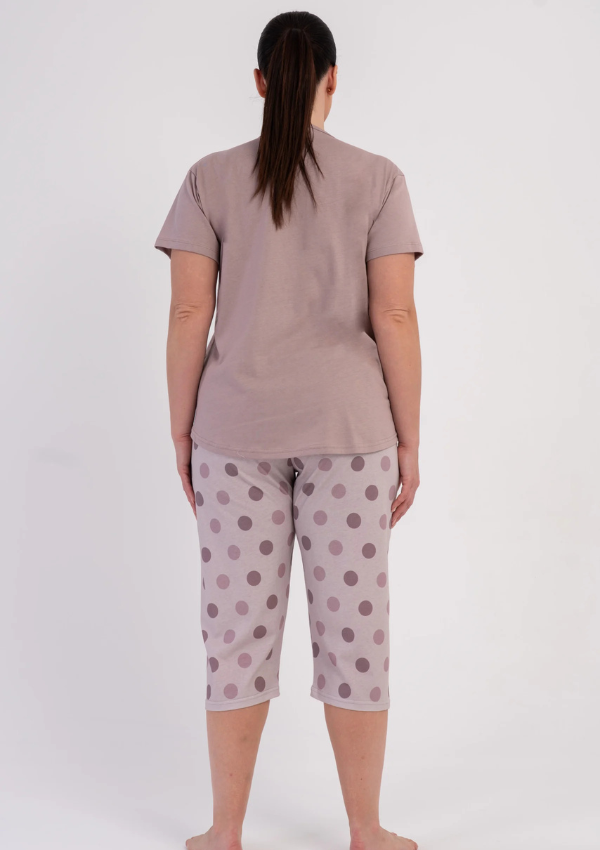 Piżama Damska Vienetta Butterfly Blush, Różowy, r. 1XL-4XL