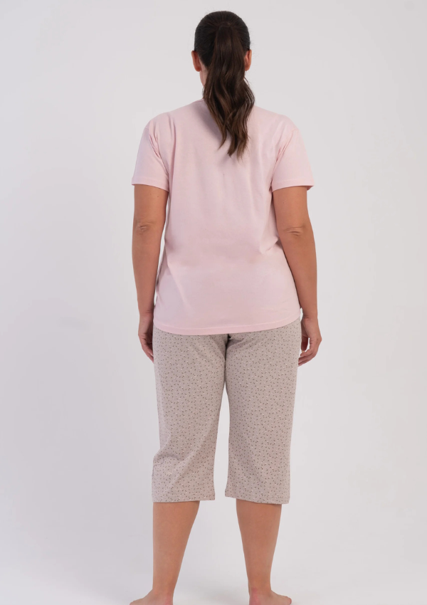 Piżama Damska Vienetta Blush Comfort, Różowy, r. 1XL-4XL
