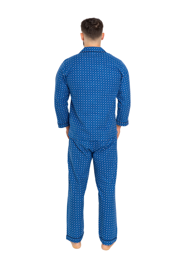 Piżama Męska Flannel Classic, Niebieski, r. M- 5XL