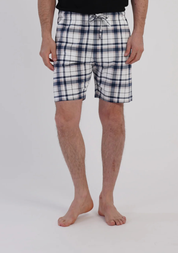 Spodnie męskie Vienetta Navy Check, Niebieski, r. M-XXL