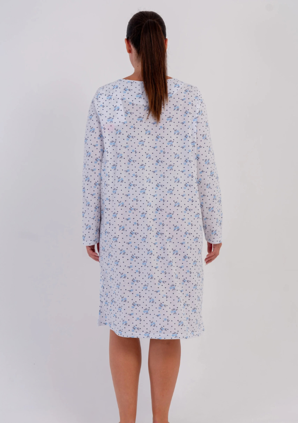 Koszula Nocna Vienetta Blue Blossom, Niebieski, r. 1XL - 4XL