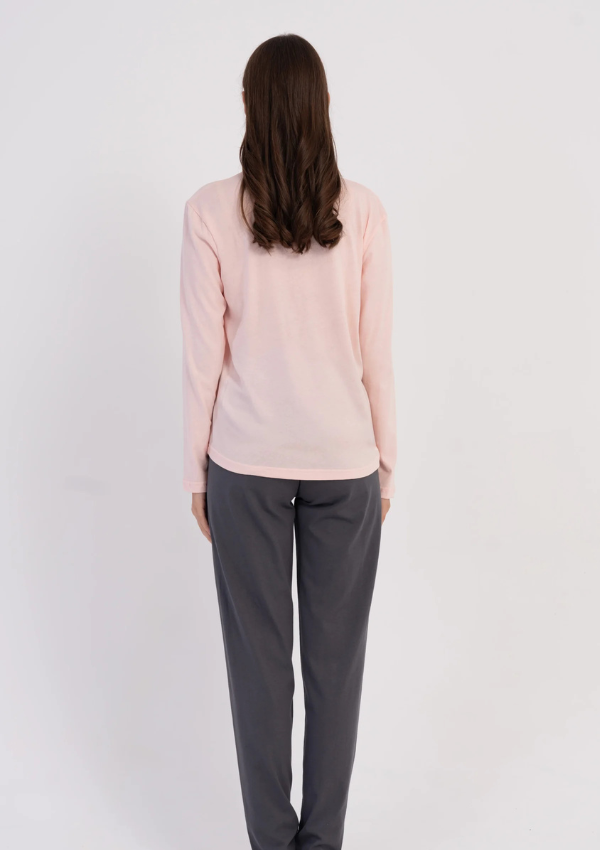 Piżama Damska Vienetta Heart Cozy, Różowy, r. M-XXL