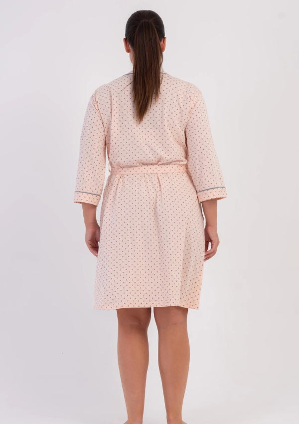 Szlafrok damski Vienetta Pink Pearl, Różowy, r. 1XL - 4XL
