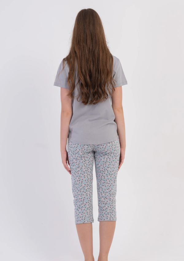 Piżama Damska Vienetta Misty Grey, Szary, r. L-XXL