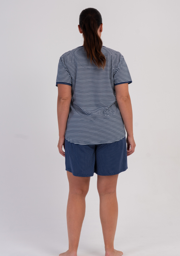 Piżama Damska Vienetta Summer Ballet, Granatowy, r. 1XL-4X