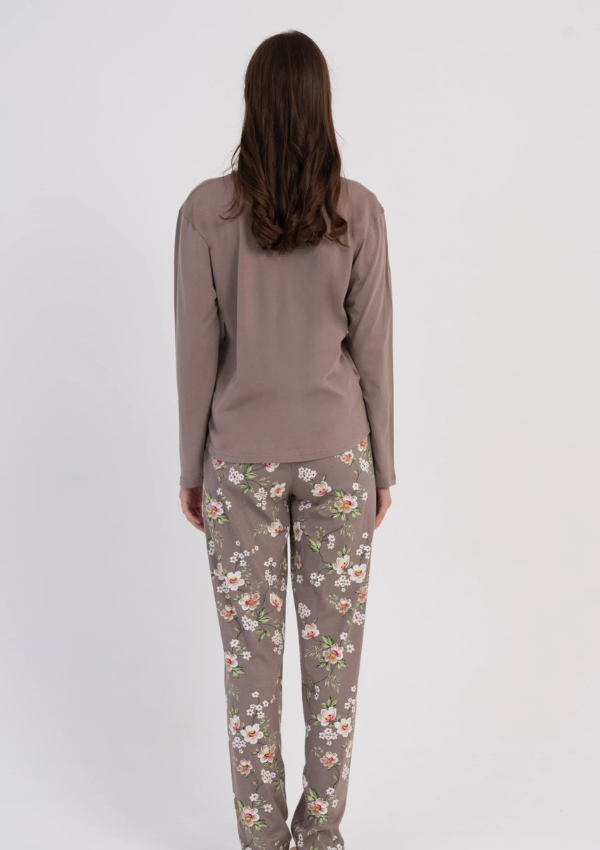 Piżama Damska Vienetta Blossom Comfort, Szary, r. M-XXL