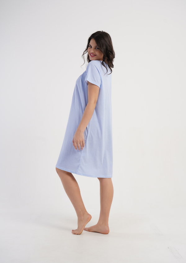 Koszula Nocna Vienetta Blue Comfort, Niebieski, r. M-XXL