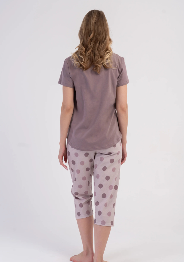 Piżama Damska Vienetta Rosy Dots, Różowy, r. L-XXL