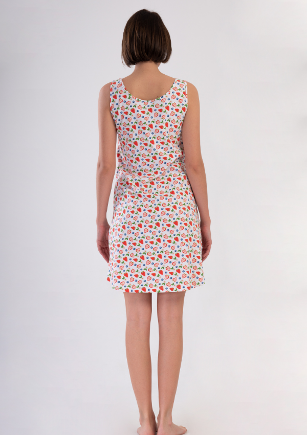 Koszula Nocna Vienetta Fruit Breeze, Biały, r. S-XL