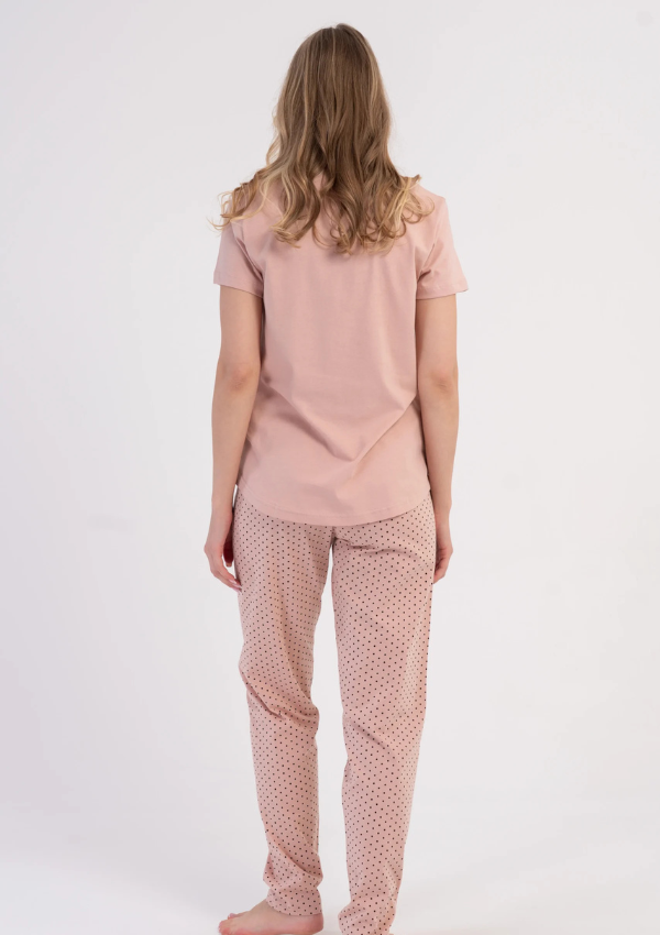 Piżama Damska Vienetta Pink Delight, Różowy, r. S-XL