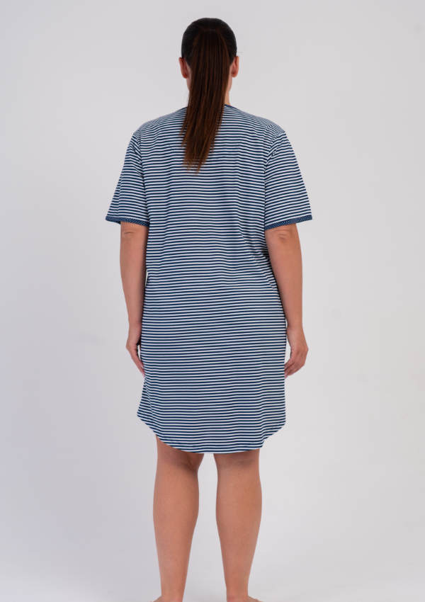 Koszula Nocna Damska Ballet Stripe, Granatowy, r. 1XL - 4XL