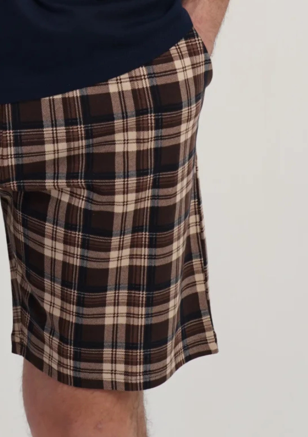 Spodnie męskie Vienetta Plaid Lounge, Niebieski, r. M-XXL