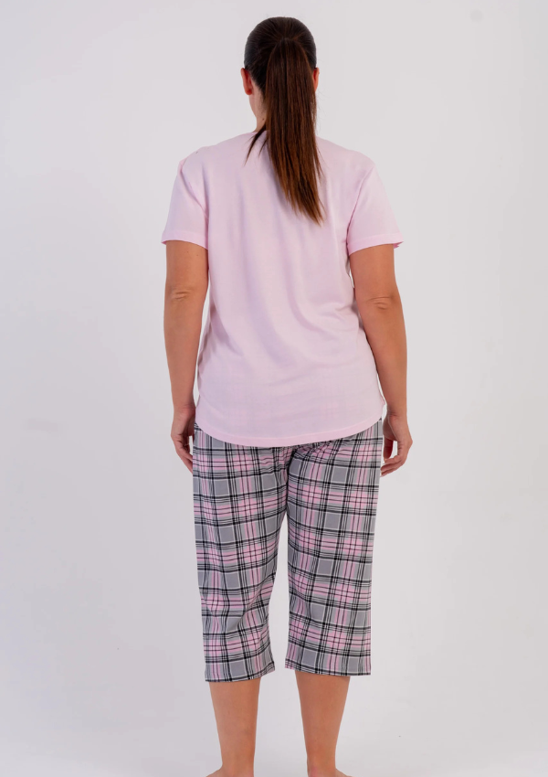 Piżama Damska Vienetta Pink Teddy, Różowy, r. 1XL-4XL
