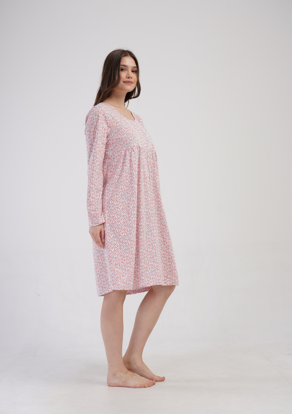 Koszula Nocna Vienetta Flower Night, Różowy, r. 1XL - 4XL