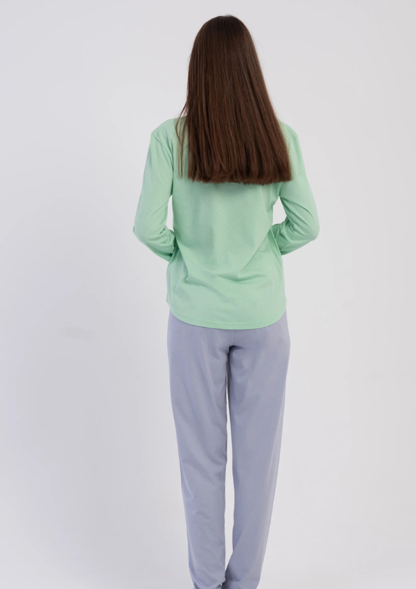Piżama Damska Vienetta Mint Rainbow, Zielony, r. S-XL