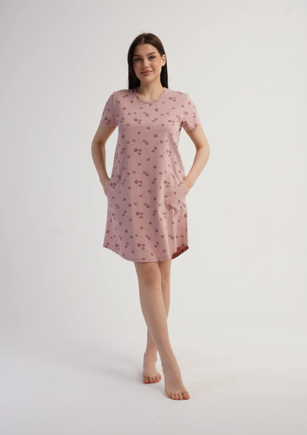 Koszula Nocna Vienetta Rose Petals, Różowy, r. M-XXL